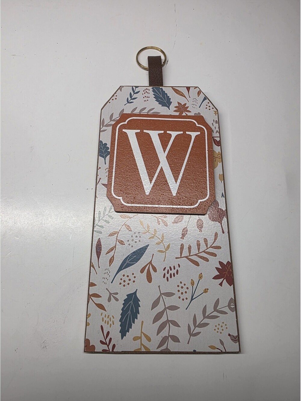Monogrammed "W" Wooden Hanging Decor, Door Hanger/Wall Hanging